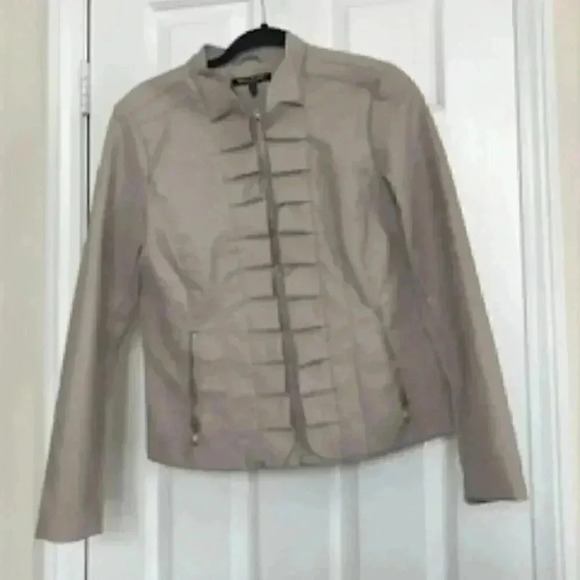 Baccini “Leather”‎ Jacket Women’s Sz Medium - Picture 1 of 9